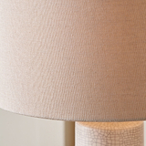 Elure Crackle Effect Table Lamp White from Roseland Furniture
