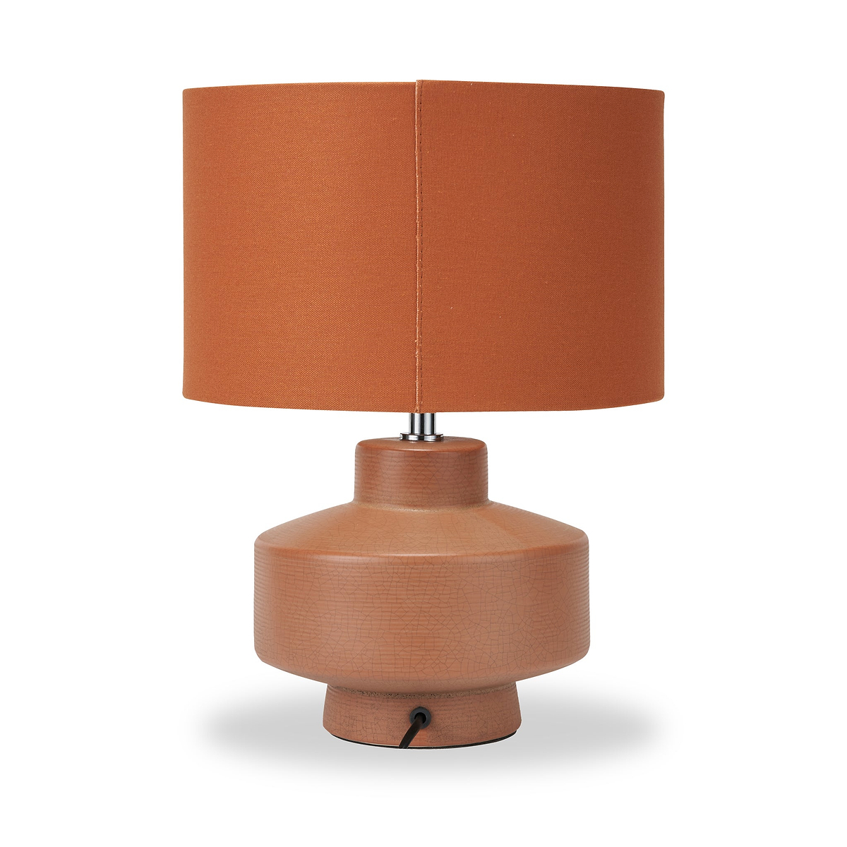 Elure Crackle Effect Table Lamp Cinnamon from Roseland Furniture