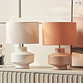 Elure Crackle Effect Table Lamp Cinnamon from Roseland Furniture