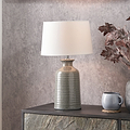 Helka Reactive Glaze Table Lamp Green from Roseland Furniture