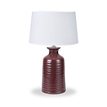 Helka Reactive Glaze Table Lamp Mulberry from Roseland Furniture