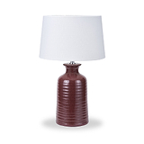 Helka Reactive Glaze Table Lamp Mulberry from Roseland Furniture