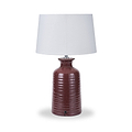 Helka Reactive Glaze Table Lamp Mulberry from Roseland Furniture