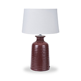 Helka Reactive Glaze Table Lamp Mulberry from Roseland Furniture