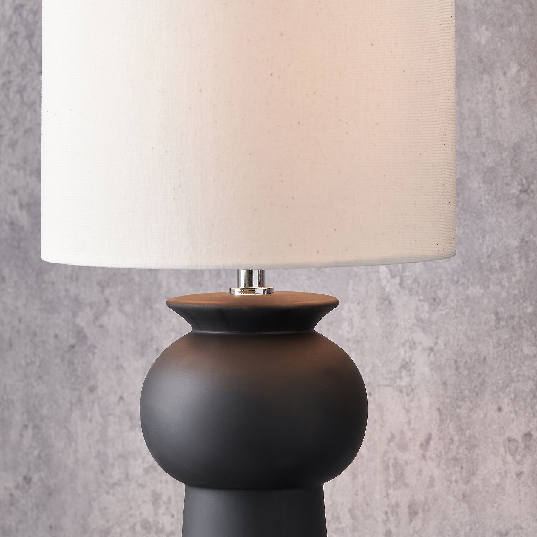 Sloane Ceramic Table Lamp Black from Roseland Furniture