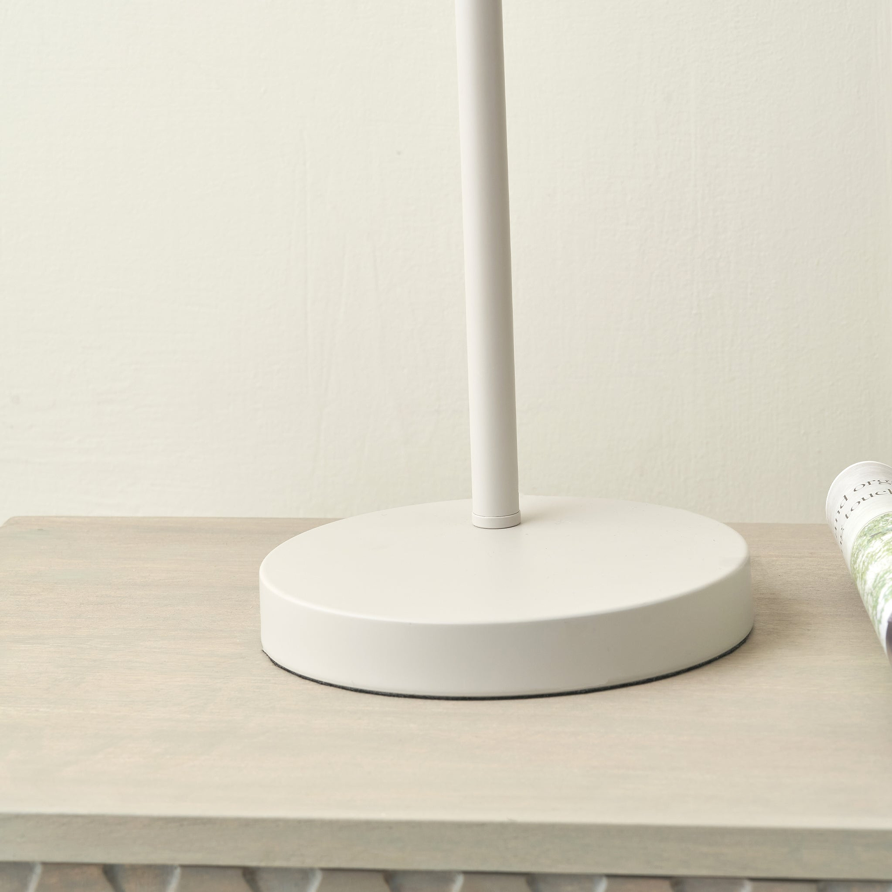 Finn Cloche Headed Table Lamp Grey from Roseland Furniture