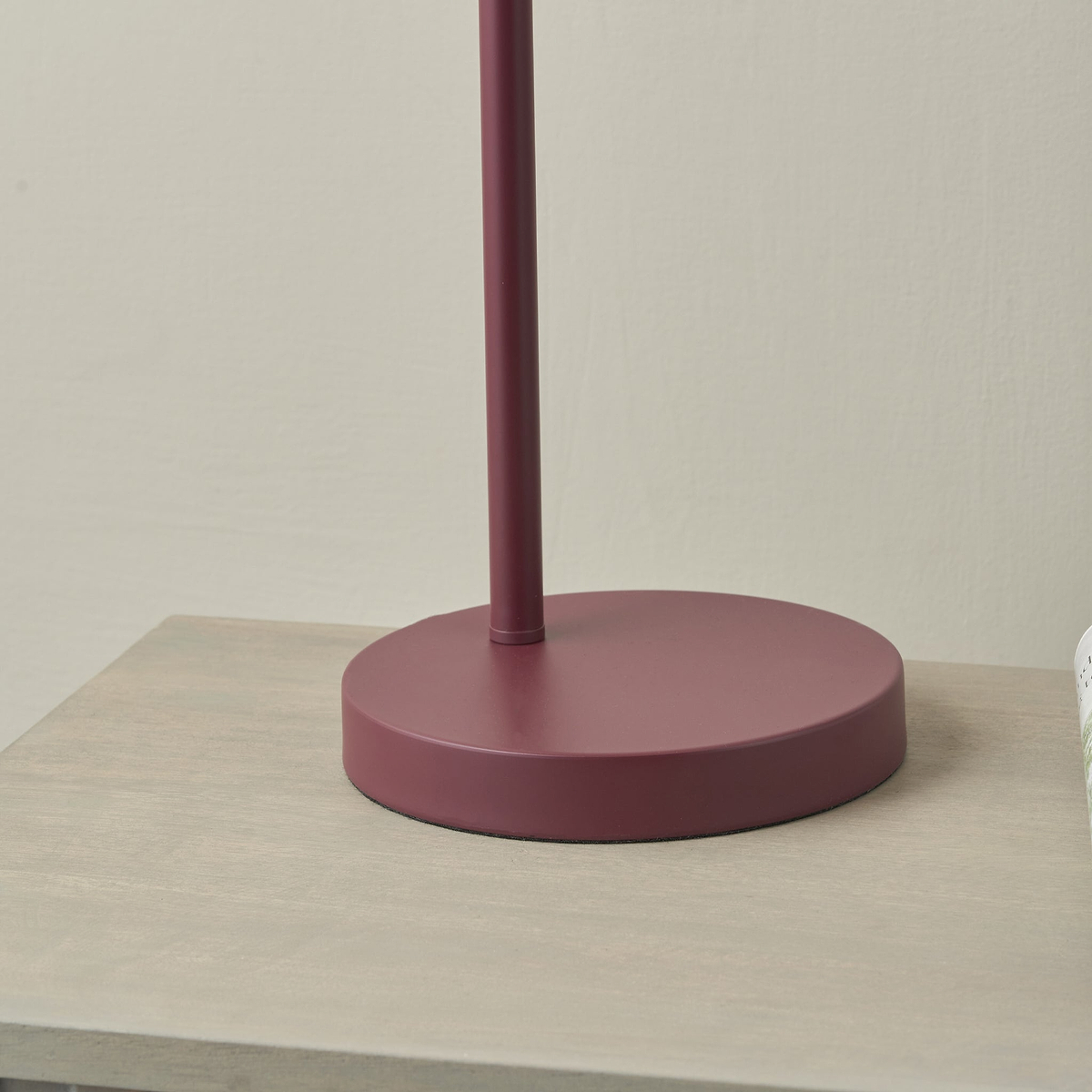 Finn Cloche Headed Table Lamp Mulberry from Roseland Furniture
