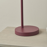 Finn Cloche Headed Table Lamp Mulberry from Roseland Furniture