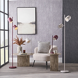 Finn Cloche Headed Table Lamp Mulberry from Roseland Furniture