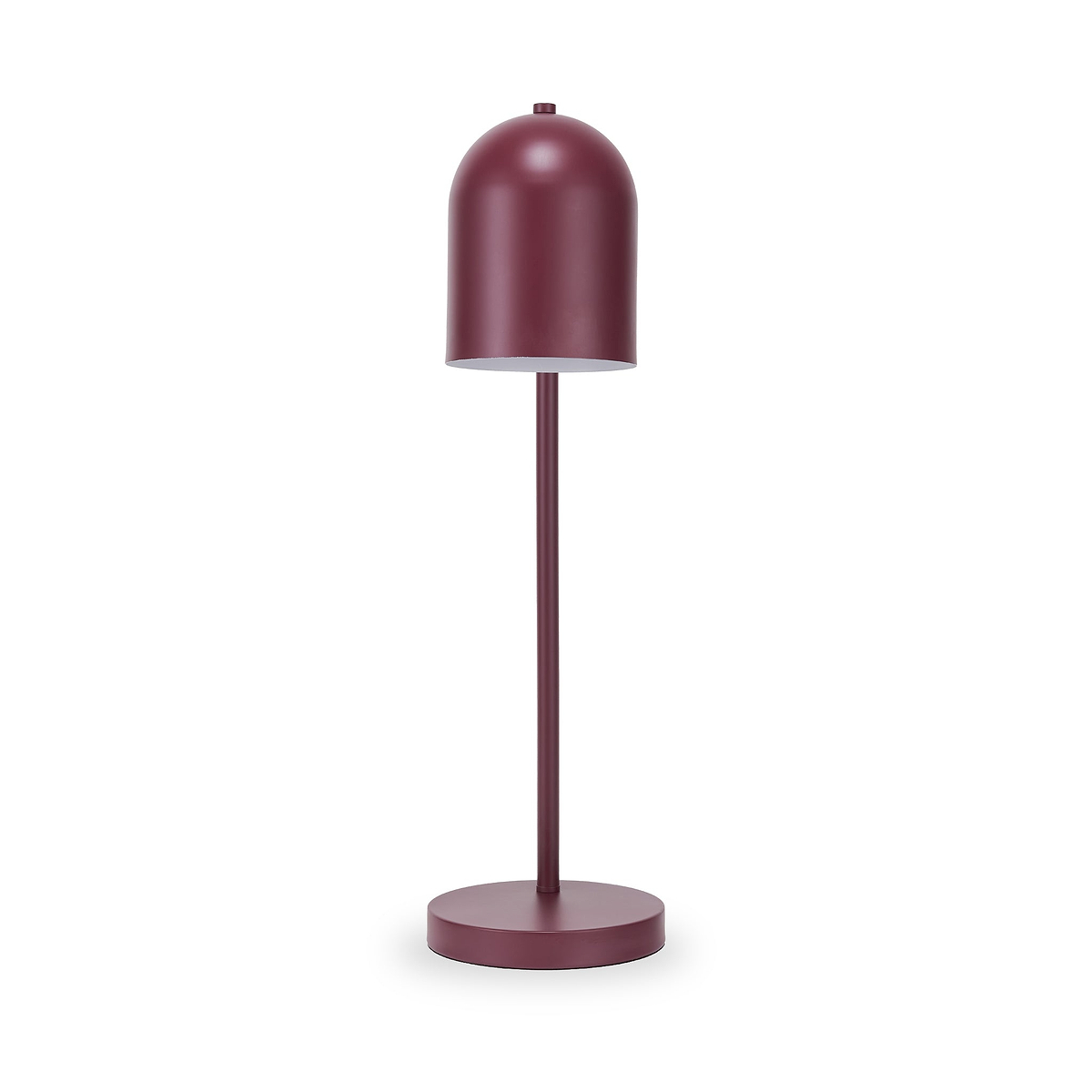 Finn Cloche Headed Table Lamp Mulberry from Roseland Furniture