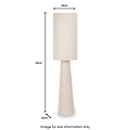 Mirissa Handloom Fabric Table Lamp from Roseland Furniture