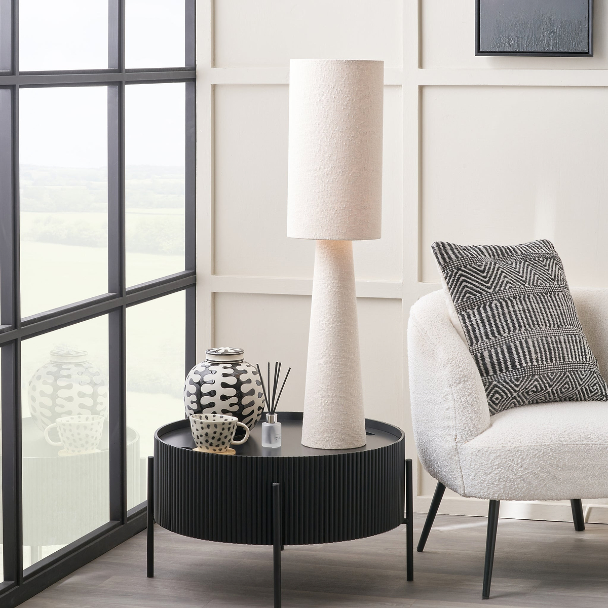 Mirissa Handloom Fabric Table Lamp from Roseland Furniture