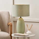 Erika Vintage Ceramic Table Lamp Sage from Roseland Furniture