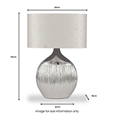 Gemini Etched Ceramic Table Lamp from Roseland Furniture