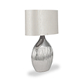 Gemini Etched Ceramic Table Lamp Silver from Roseland Furniture