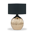 Gemini Etched Ceramic Table Lamp Gold from Roseland Furniture