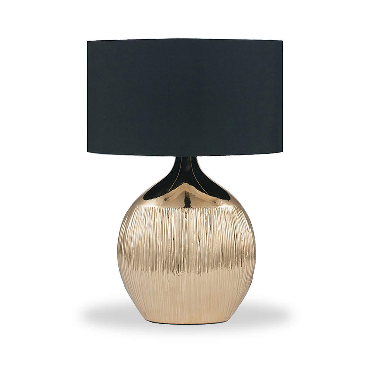 Gemini Etched Ceramic Table Lamp Gold from Roseland Furniture