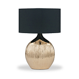 Gemini Etched Ceramic Table Lamp Gold from Roseland Furniture