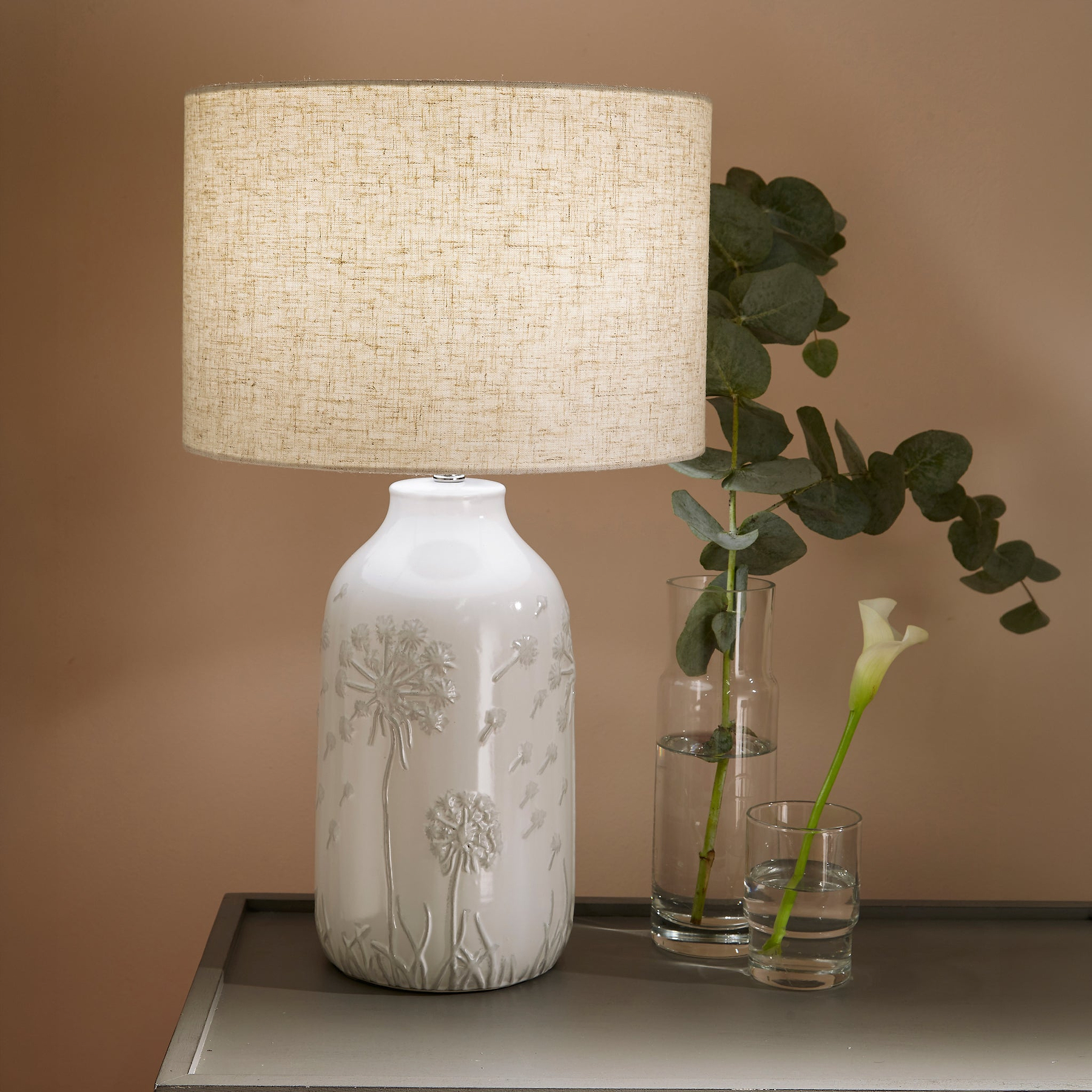 Flora Ceramic Table Lamp from Roseland Furniture