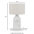 Flora Ceramic Table Lamp from Roseland Furniture