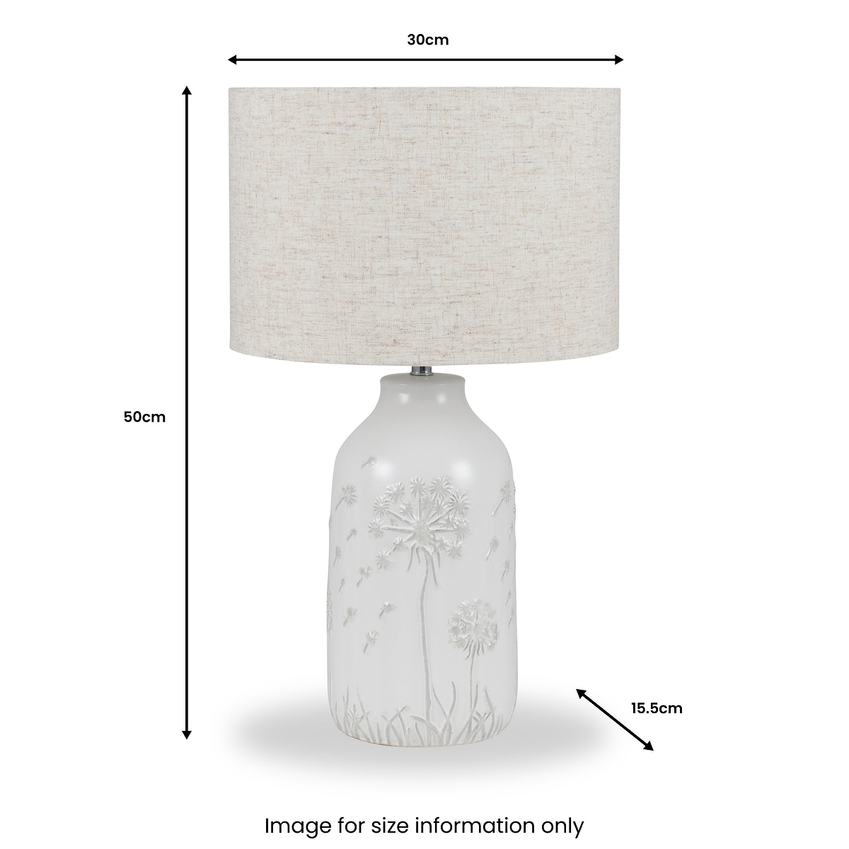 Flora Ceramic Table Lamp from Roseland Furniture