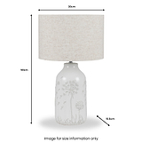 Flora Ceramic Table Lamp from Roseland Furniture