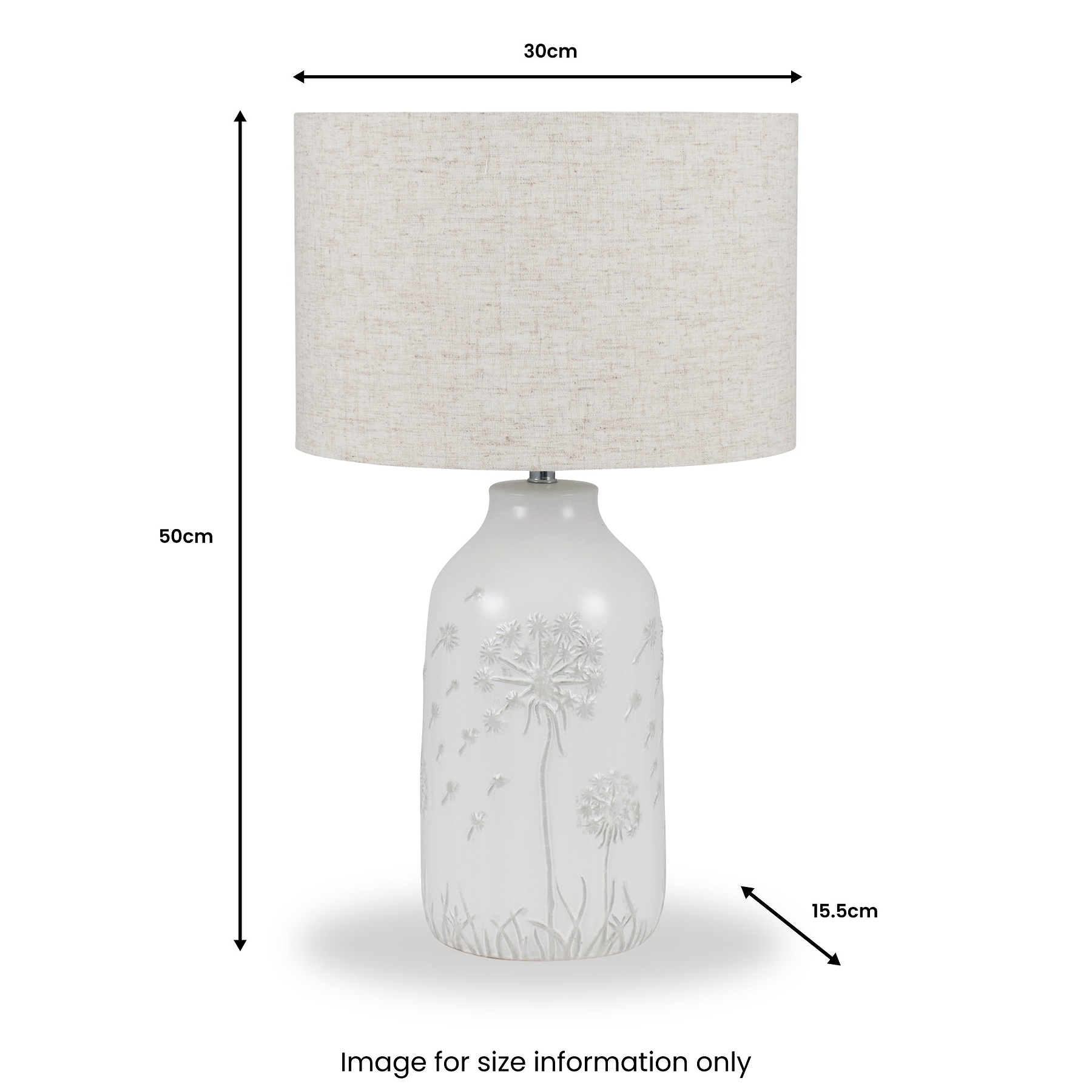 Flora Ceramic Table Lamp from Roseland Furniture