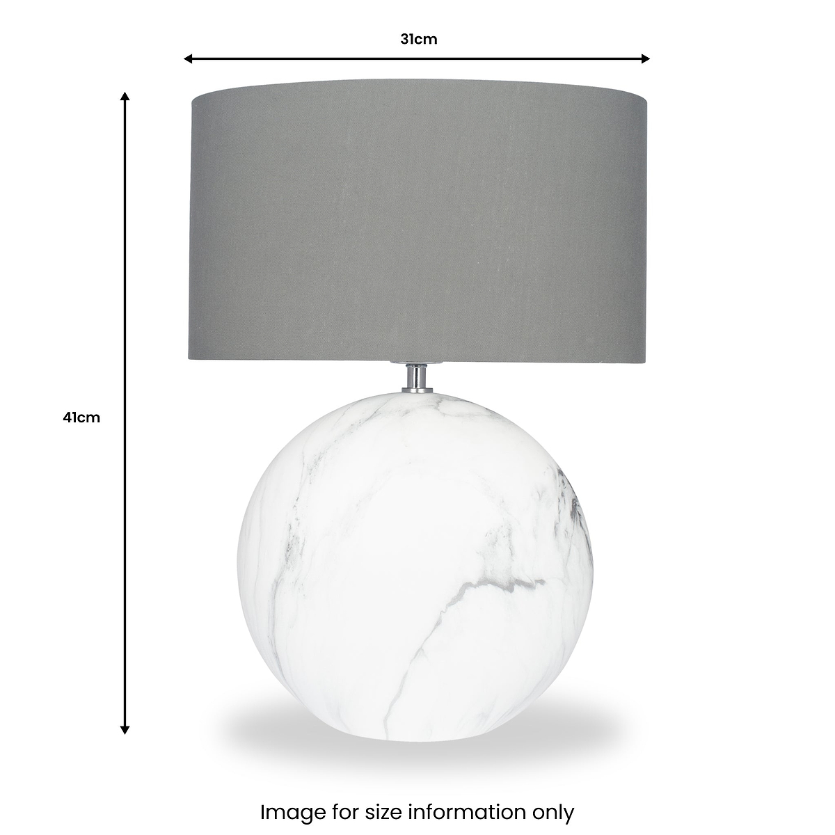 Crestola Marble Effect Ceramic Table Lamp Small from Roseland Furniture