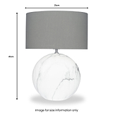 Crestola Marble Effect Ceramic Table Lamp Small from Roseland Furniture