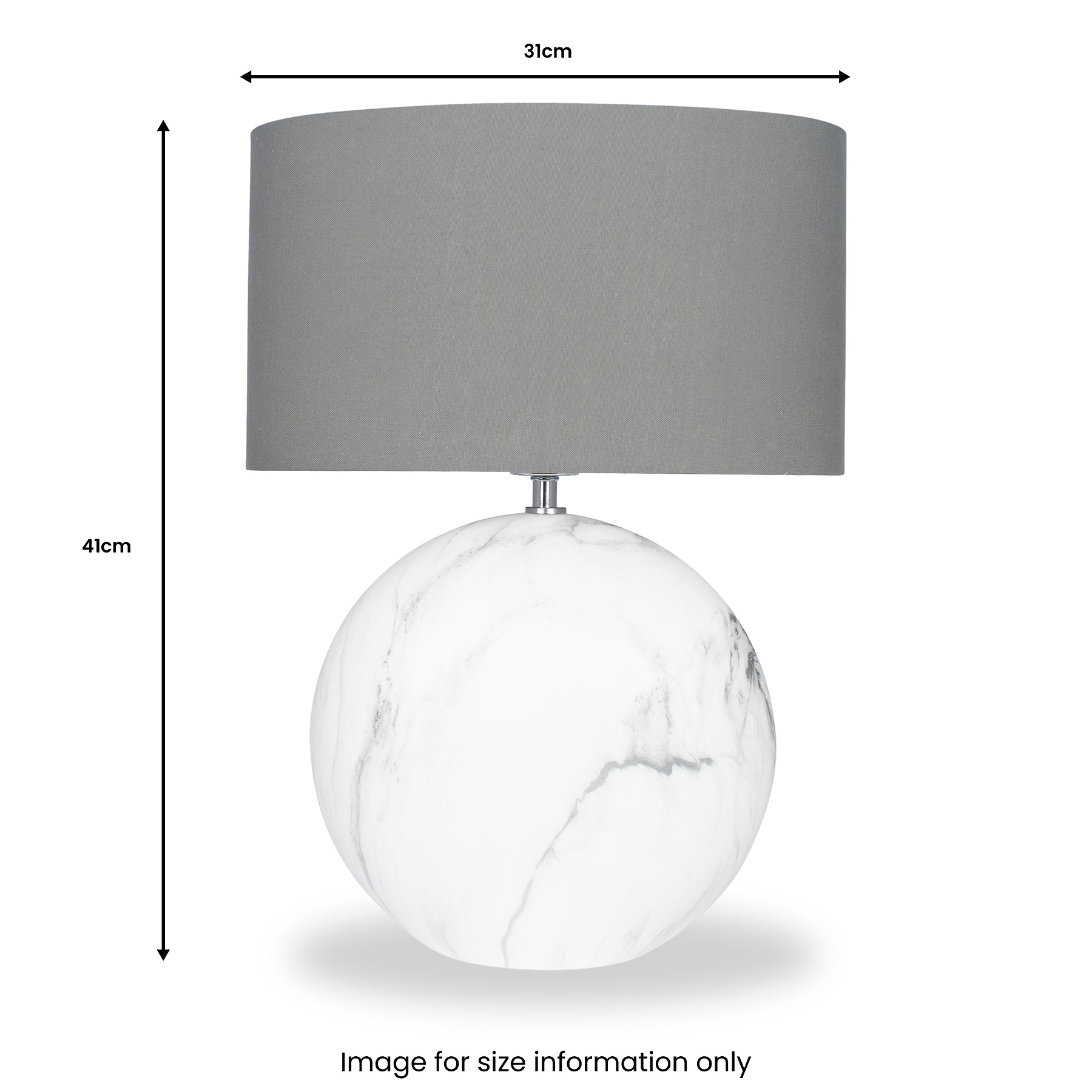Crestola Marble Effect Ceramic Table Lamp Small from Roseland Furniture