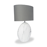 Crestola Marble Effect Ceramic Table Lamp Small from Roseland Furniture