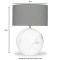 Crestola Marble Effect Ceramic Table Lamp Large from Roseland Furniture