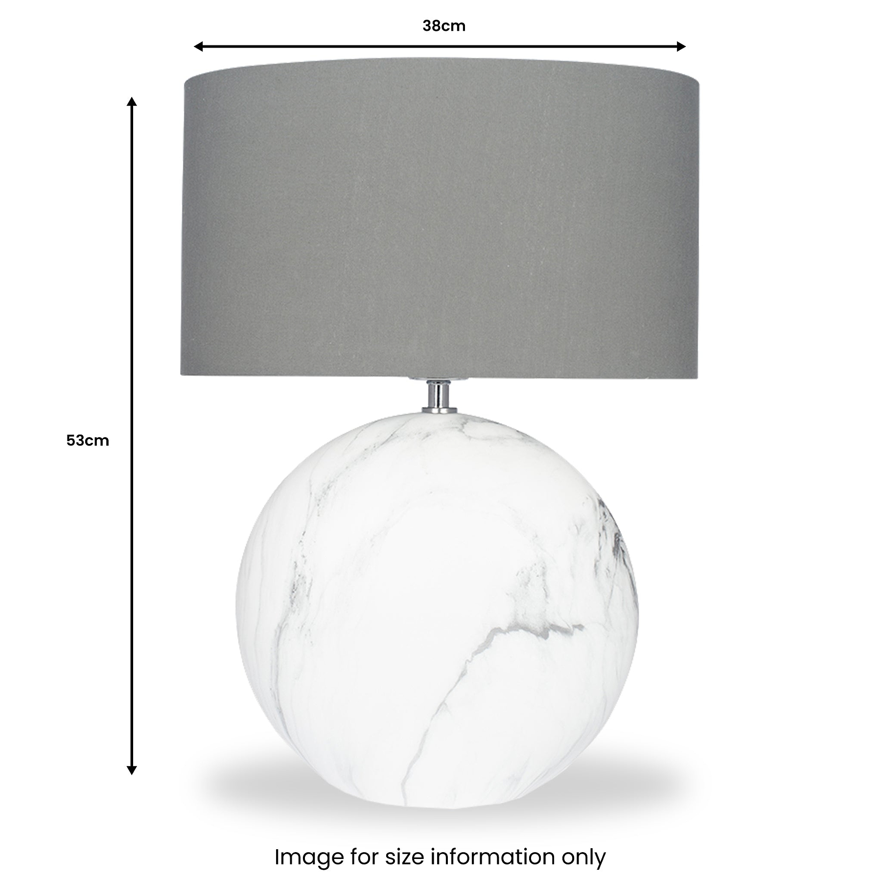 Crestola Marble Effect Ceramic Table Lamp Large from Roseland Furniture