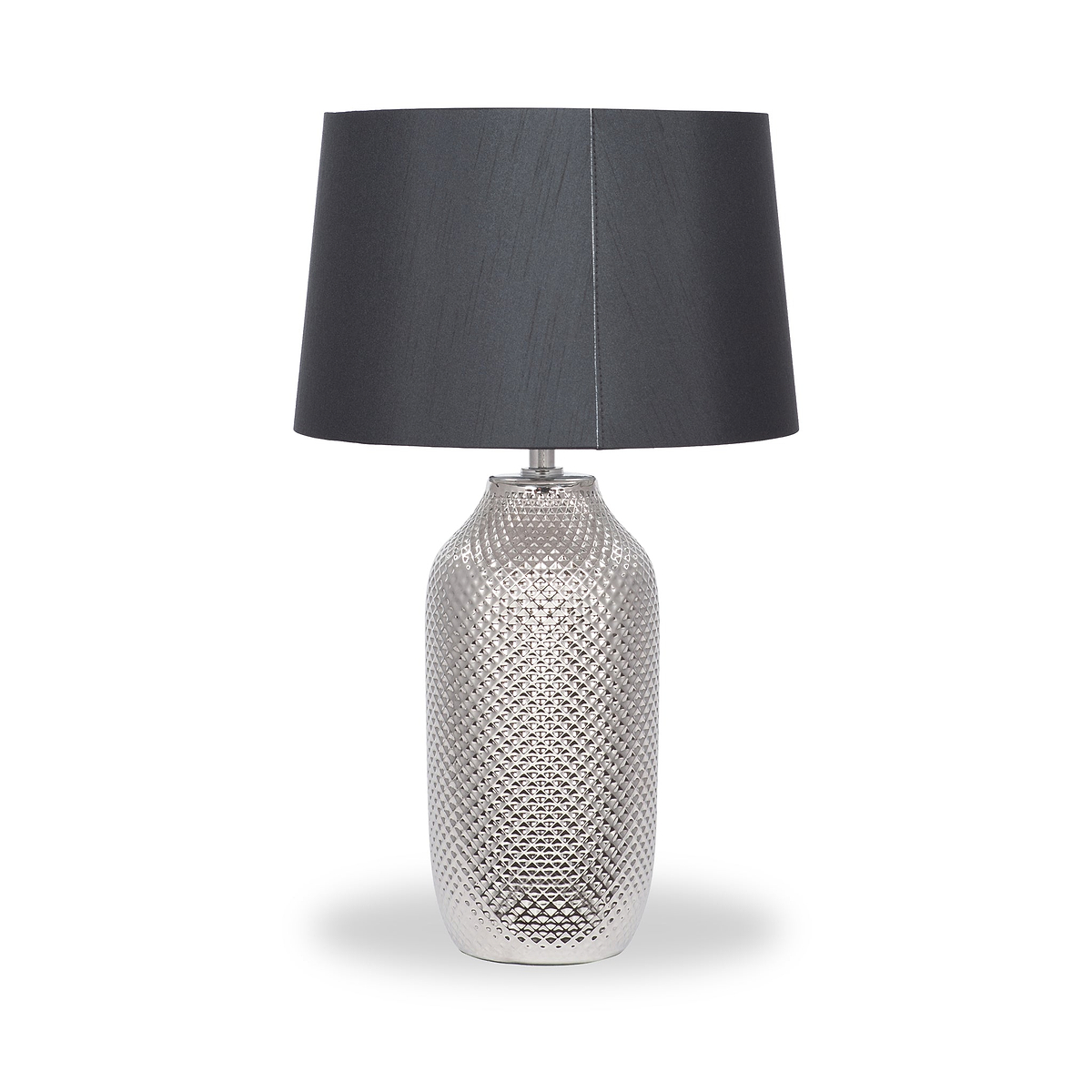 Nova Ceramic Table Lamp Silver from Roseland Furniture