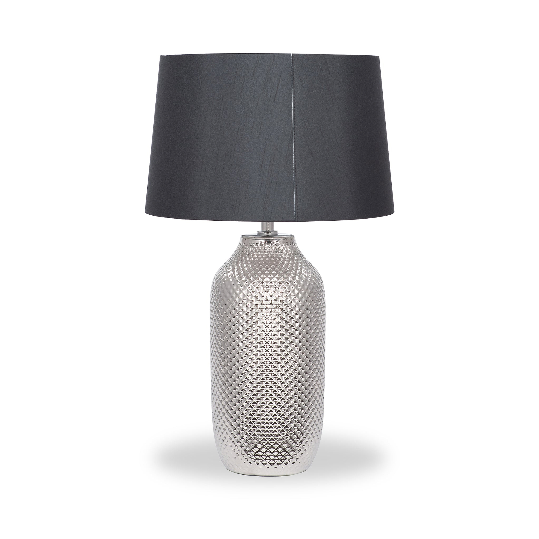 Nova Ceramic Table Lamp Silver from Roseland Furniture