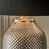 Nova Ceramic Table Lamp Silver from Roseland Furniture
