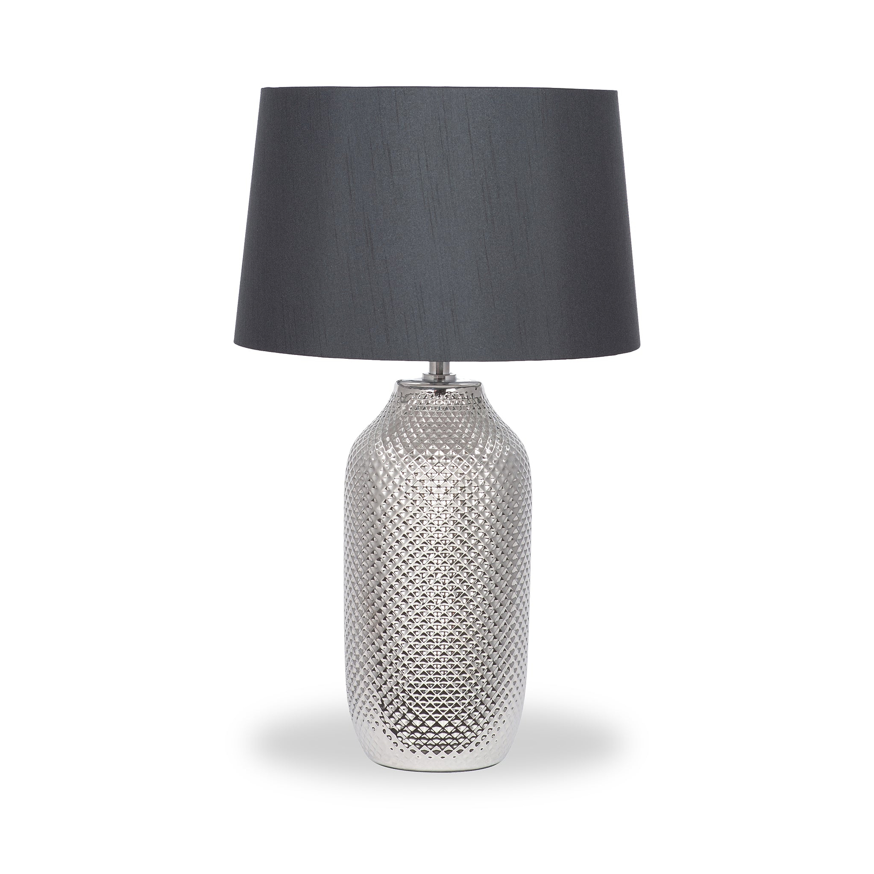 Nova Ceramic Table Lamp Silver from Roseland Furniture
