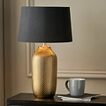 Nova Ceramic Table Lamp Gold from Roseland Furniture