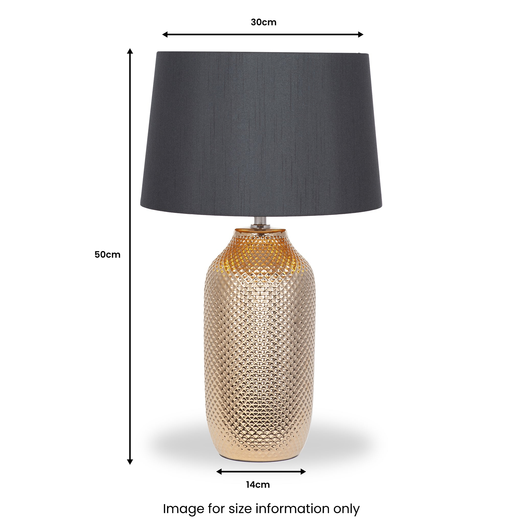 Nova Ceramic Table Lamp Gold from Roseland Furniture