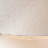 Meribel Geo Ceramic Table Lamp White from Roseland Furniture