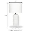 Meribel Geo Ceramic Tall Table Lamp from Roseland Furniture
