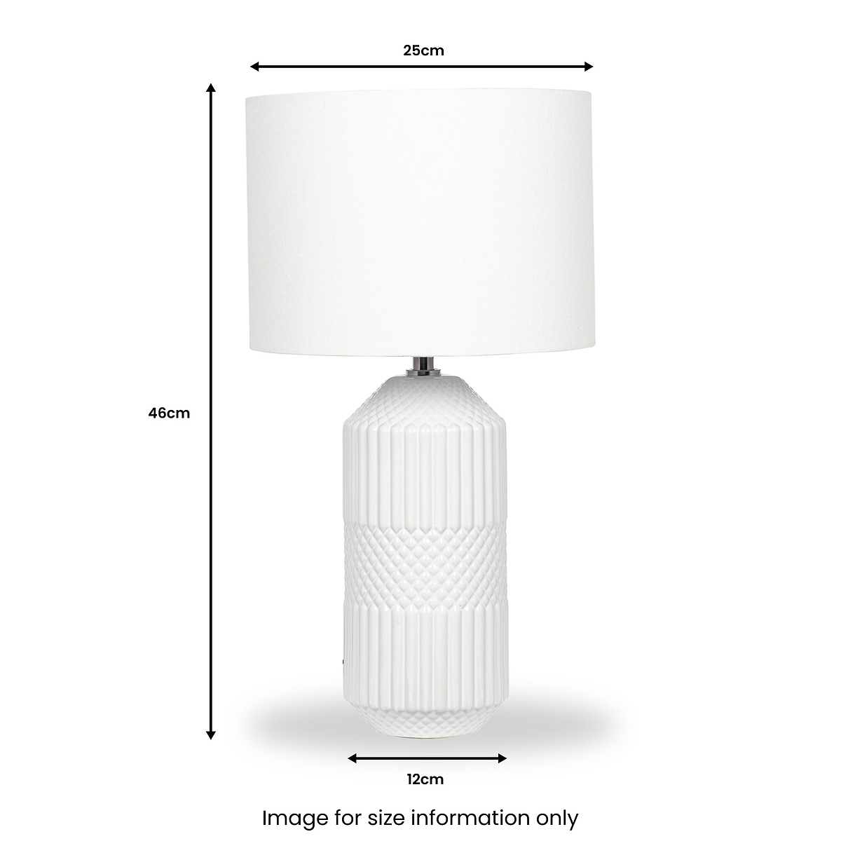 Meribel Geo Ceramic Tall Table Lamp from Roseland Furniture