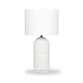 Meribel Geo Ceramic Tall Table Lamp White from Roseland Furniture
