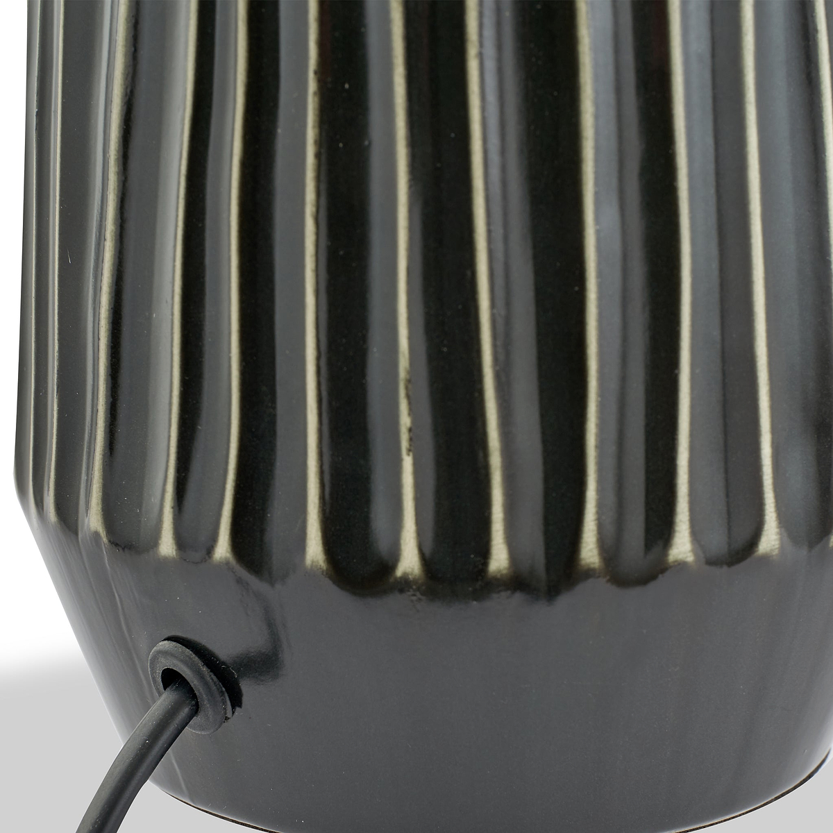 Artemis Textured Brushed Silver Tall Table Lamp from Roseland Furniture