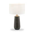 Artemis Textured Brushed Silver Tall Table Lamp from Roseland Furniture