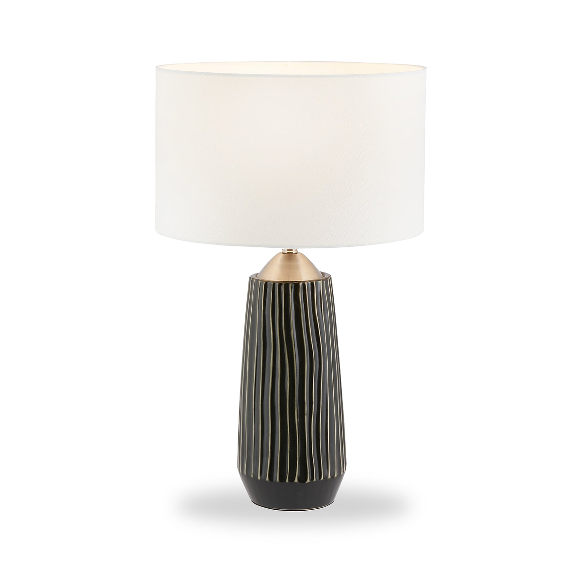 Artemis Textured Brushed Silver Tall Table Lamp from Roseland Furniture