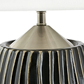 Artemis Textured Brushed Silver Table Lamp from Roseland Furniture