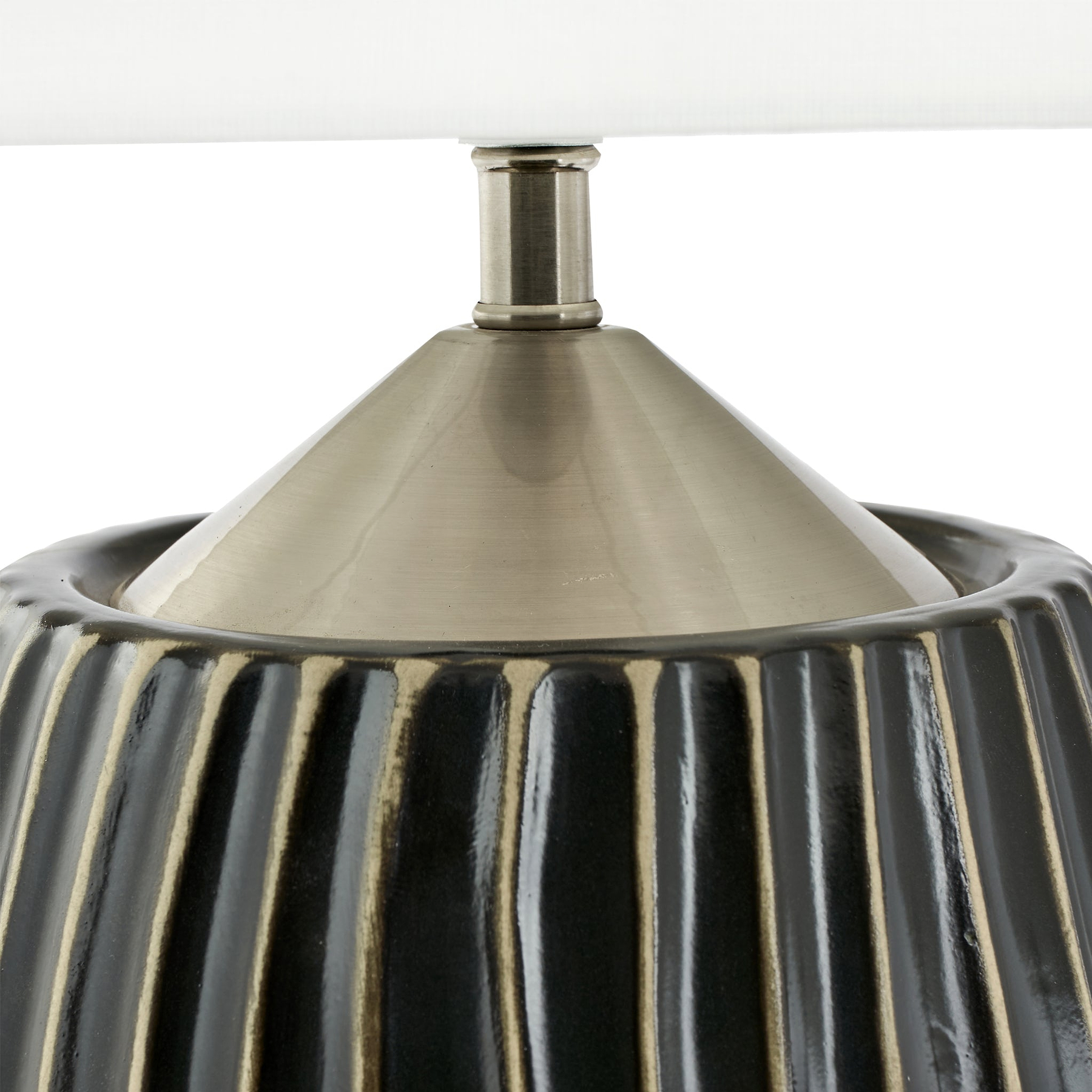 Artemis Textured Brushed Silver Table Lamp from Roseland Furniture