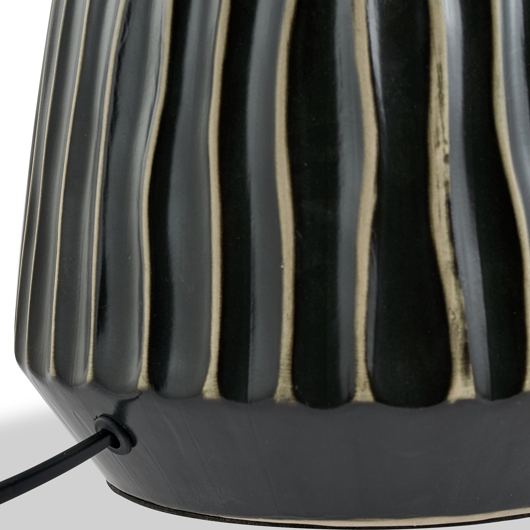 Artemis Textured Brushed Silver Table Lamp from Roseland Furniture