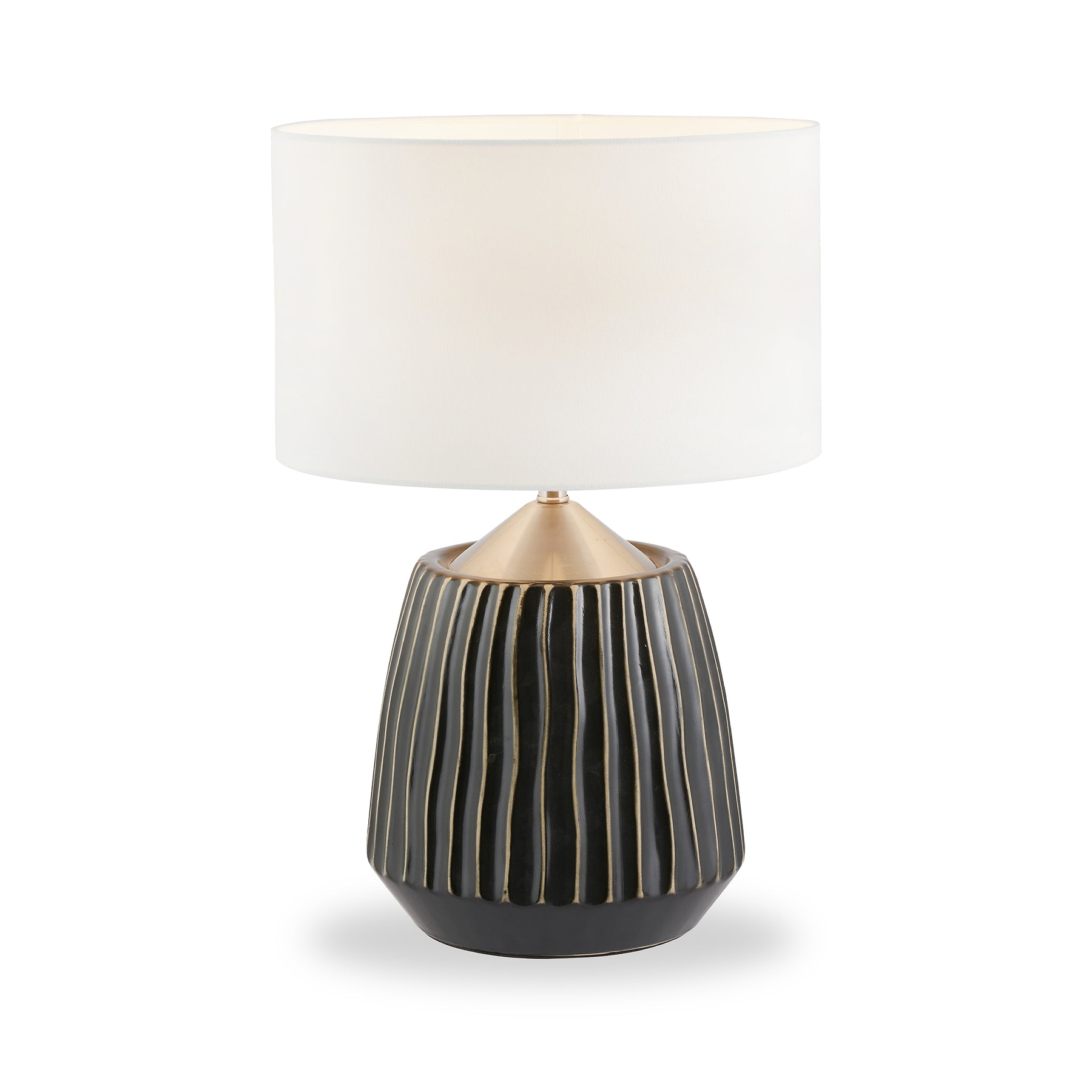 Artemis Textured Brushed Silver Table Lamp from Roseland Furniture